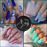 200 stuks valse nageltips, acryl kunstmatige nageltips, Franse valse nageltips, extra lange rechte vierkante duidelijke valse nageltips voor doe-het-zelf nagelsalons