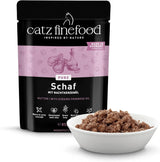 Natvoer voor katten Catz Finefood Purrrr Schaap Monoproteïne nr. 113, voor katten met een gevoelige spijsvertering, 70% vleesgehalte, 16 zakjes à 85 g