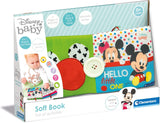 Clementoni 17721 Disney Baby - stoffen boek, veelzijdig babyreisspeelgoed, knetterend en piepend prentenboek voor pasgeborenen vanaf 0 maanden Babyspeelgoed Naty Shop