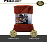 Gözze - Comfortabele en zachte deken in corduroy-look, 1620G/stuk, 150 X 200 Cm - kaneel Bedden en dekens Besuche den Gözze-Store