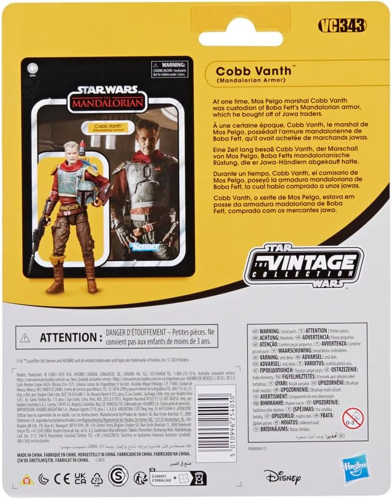 Star Wars Vintage Collection Cobb Vanth (Mandalorian Armor), Deluxe Zu Mandalorian actiefiguur, schaal 9,5 cm Actiefiguren Naty Shop