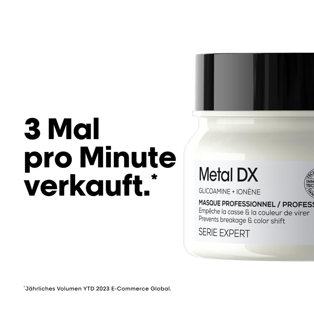 L'Oréal Professionnel Voor gekleurd haar, Stralende kleuren en glans, Expert assortiment, Metal DX Haarmasker Naty Shop