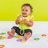 Heldere start, Oball, verbindingsschakels voor wandelwagenketting, veel schakels, opvouwbaar, gemakkelijk te bevestigen, gemakkelijk schoon te maken, perfect voor op reis Bebe Toys Naty Shop