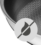 WMF Profi Resist inductiepan 24 cm, materiaal met meerlaagse coating, honingraatstructuur, roestvrijstalen handgreep, ovenvaste potten en pannen Naty Shop