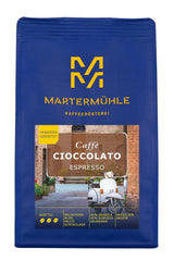 Espressobonen Martermühle Cioccolato 500g Sterk | Arabica/Robusta | Smaken: Macadamianoten, melkchocolade | Licht gebrande hele espressobonen, lage zuurgraad