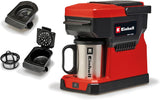 Accu-espressomachine Einhell TE-CF 18 Li-Solo Power X-Change (18 V, 240 ml watertank, voor filterkoffie en koffiecapsules, draaggreep, incl. koffiekopje met deksel, zonder batterij)