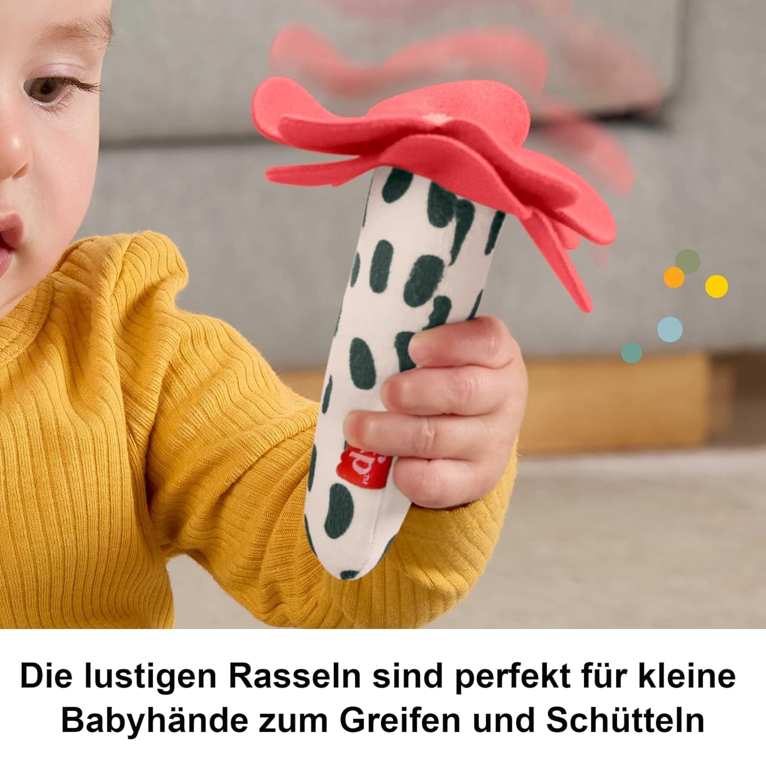 Babyspeelgoed Fisher-Price Planet Friends 2-in-1 bel en bij sensorische knuffel als tweedelige set voor pasgeborenen tot 3 maanden, HYR56 Babyspeelgoed Naty Shop