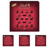 Chocolade - Mini pralines van pure chocolade | 90 gram | Doos met 18 pralines, elk in 6 heerlijke assortimenten | Chocoladecadeau | Chocoladecadeau (pak van 4)