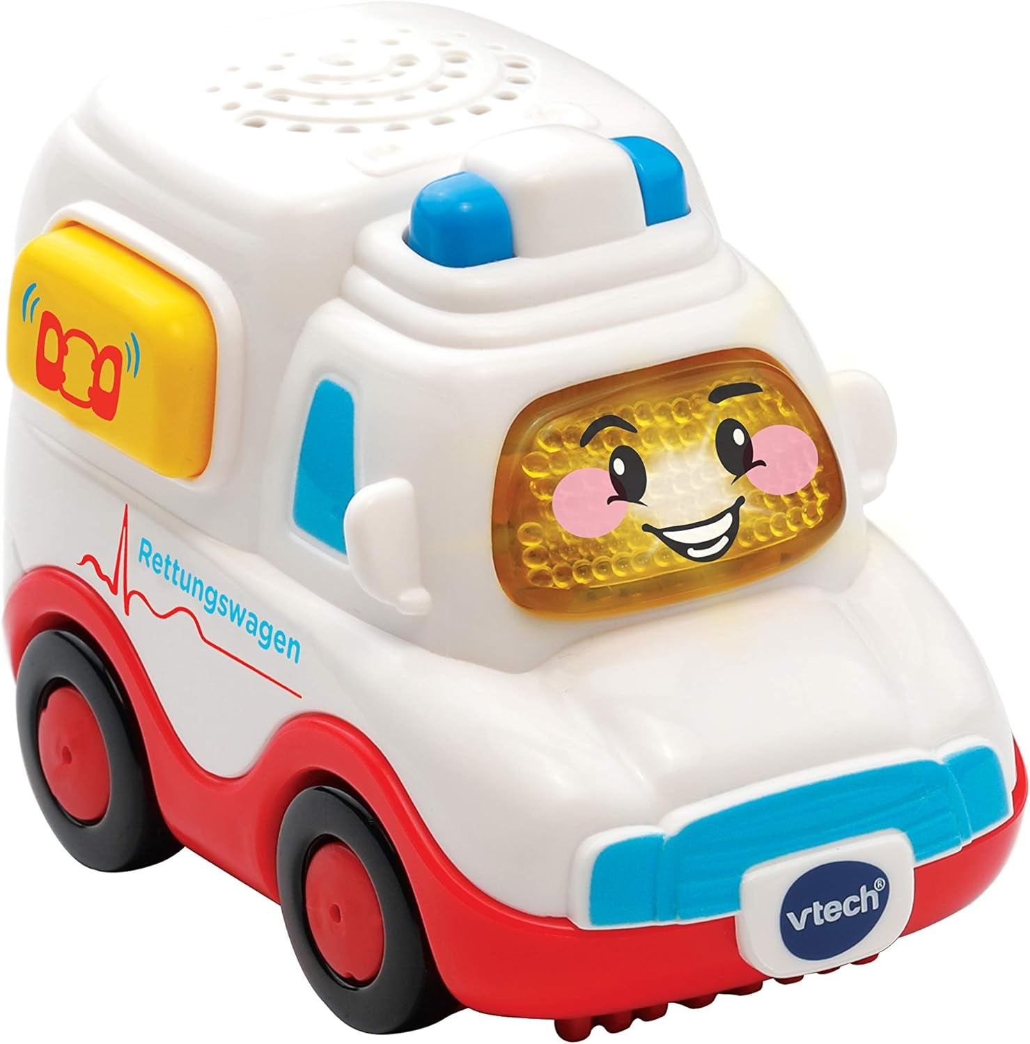 Vtech TUT TUT Baby Flitzer - Ambulance - Speelgoedauto met muziek, lichtknop, interessante zinnen en geluiden - Voor kinderen van 1-5 jaar, 8,8 x 5,5 x 7 cm Bebe Toys Naty Shop Standaard titel