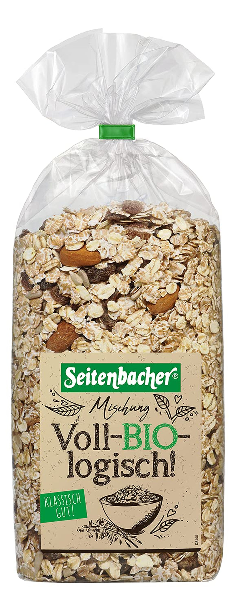 Seitenbacher Bio Müsli Voll-Biologische Mischung I Ohne Zugesetzten Zucker I Ohne Zugesetztes Fett I (1 X 750 G) Granen Naty Shop 1