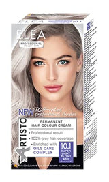 Color & Care permanente haarkleuring 120ml, professioneel resultaat, dekking van grijs haar, verrijkt met olieverzorgende complexen-Langdurige haarkleuring (10.1 Super Light Asblond) Naty Shop Haarverf 10.1 Super Light Asblond