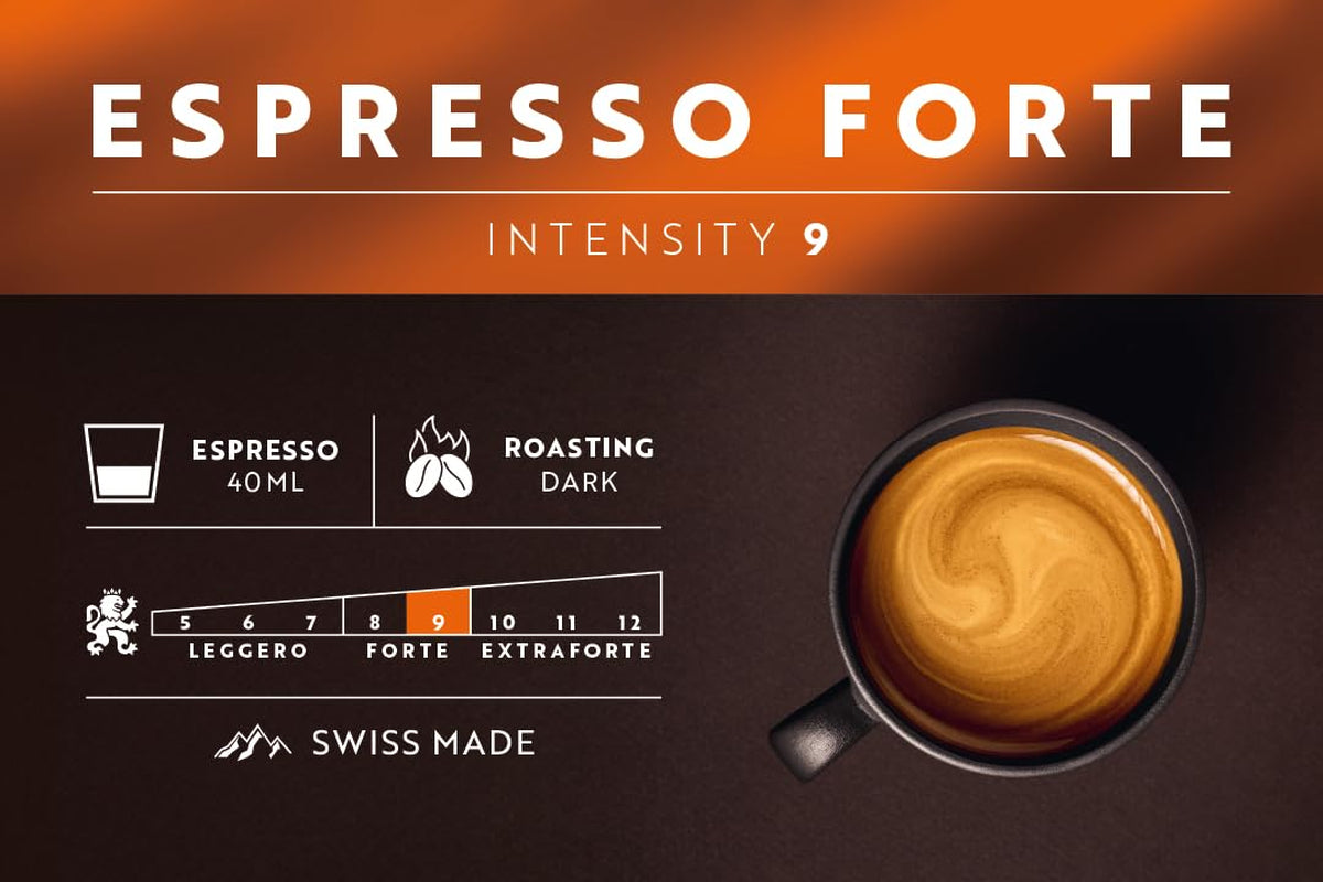 Café Royal Espresso Forte – Nespresso®-compatibele koffiecapsules, 100% Arabica, volle body, medium gebrand, intensiteit 9/12, 36 capsules