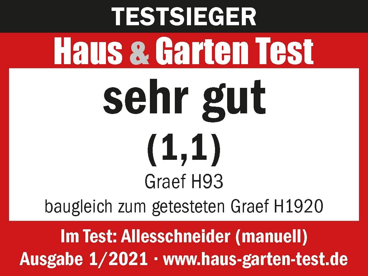 GRAEF Manuale H93 multifunctionele handmatige snijmachine, rood Rasnite en Snijmachines Naty Shop
