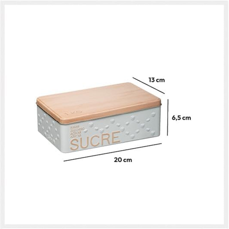 "scandinave nature" witte metalen asbak in kubusvorm - 5 vijf gewoonweg slim