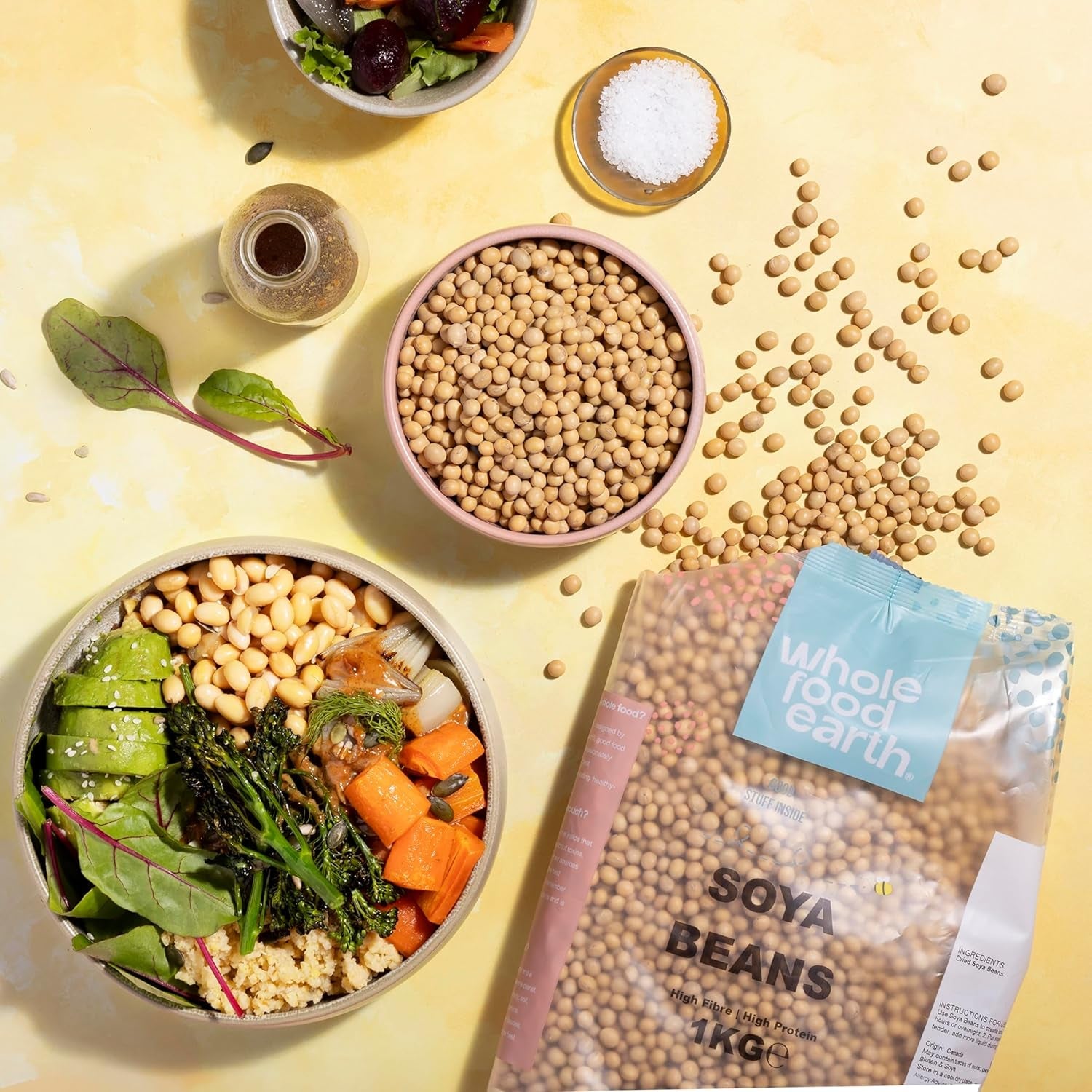 Wholefood Earth soja - non-GMO - natuurlijk - vegan - zuivelvrij - geen toegevoegde suikers 1 kg