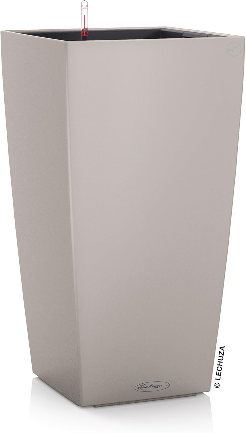 LECHUZA CUBICO Kleur 30 leigrijs 13138, 29,5x29,5x56,5 cm