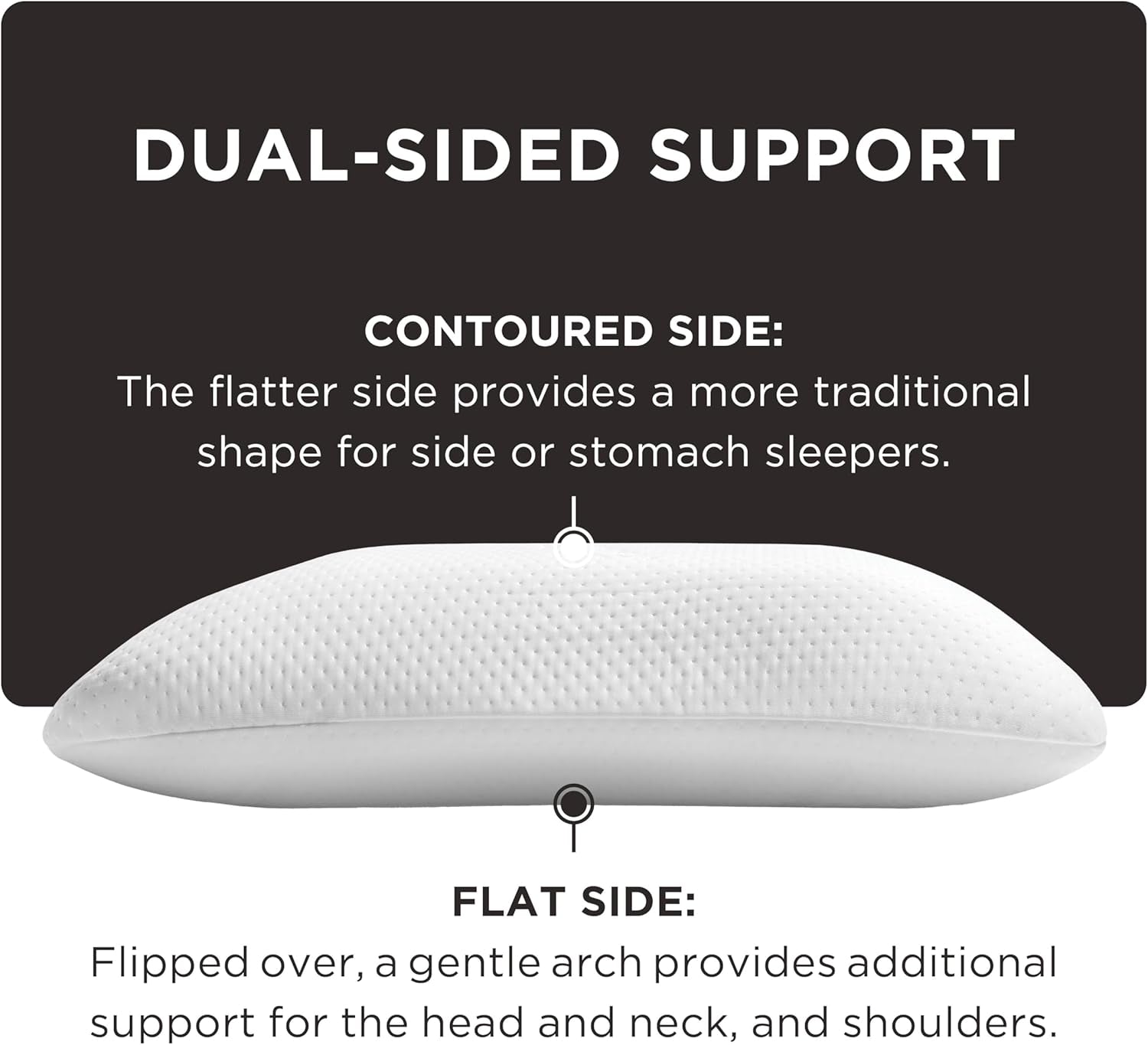 TEMPUR-PEDIC Symphony Kussen Gemaakt van traagschuim, Luxe, Zacht, Standaard, Wit Standaard kussens Naty Shop