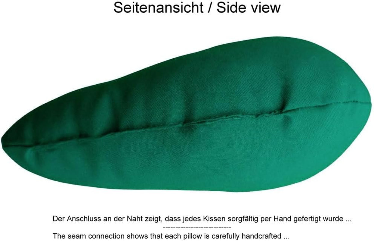 Lemos Home Nekkussen met microvezelvulling, neksteunkussen, comfortabel reiskussen voor vliegtuig, auto, kantoor, ideaal voor kamperen, vakanties en reisgadgets (Mintgroen)