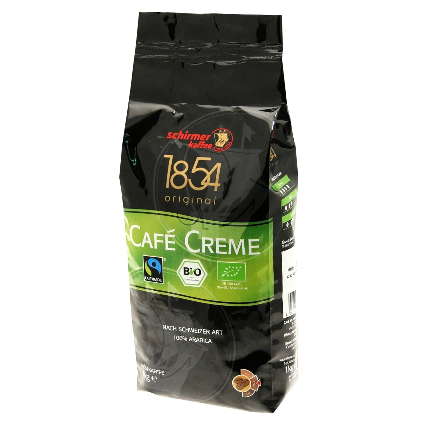 Fairtrade Cafe roomkoffie, hele bonen, 1000g