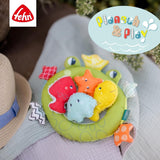 Fehn kikkerbadnet - Babybadspeeltje voor in bad - Drijvend waterspeelgoed voor vrolijk badplezier - Badspeelgoed voor baby's en peuters vanaf 0+ maanden Babyspeelgoed Naty Shop