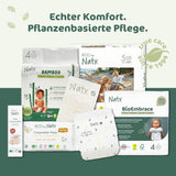Naty BioEmbrace-babyluiers, maat 3 (4-9 kg) | 100% plantaardige materialen, zacht voor de huid | Ademende zachtheid, dermatologisch getest, uitstekende absorptie | 100 stuks