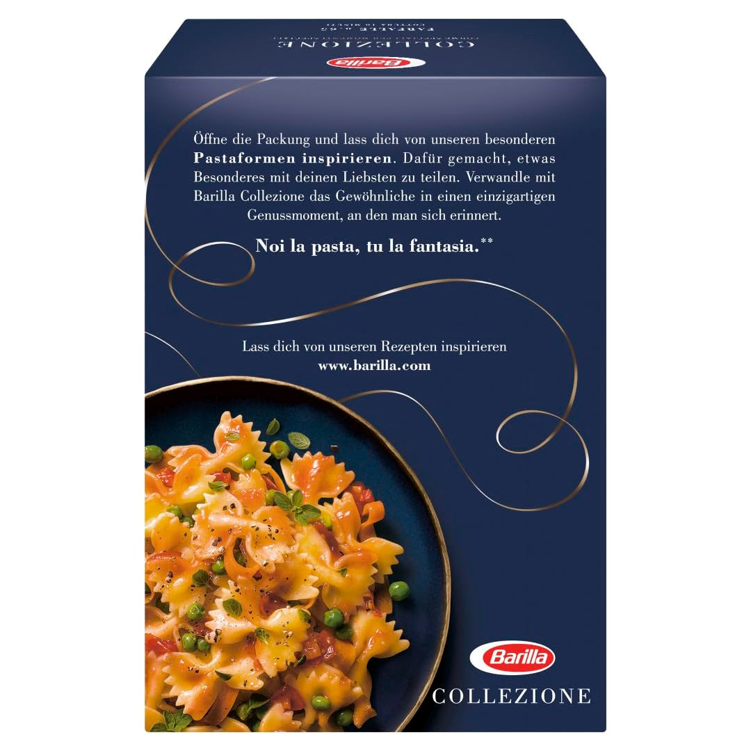 Barilla Collezione Farfalle Pasta gemaakt van hoge kwaliteit durumtarwe, altijd al dente, (1 x 500 g)