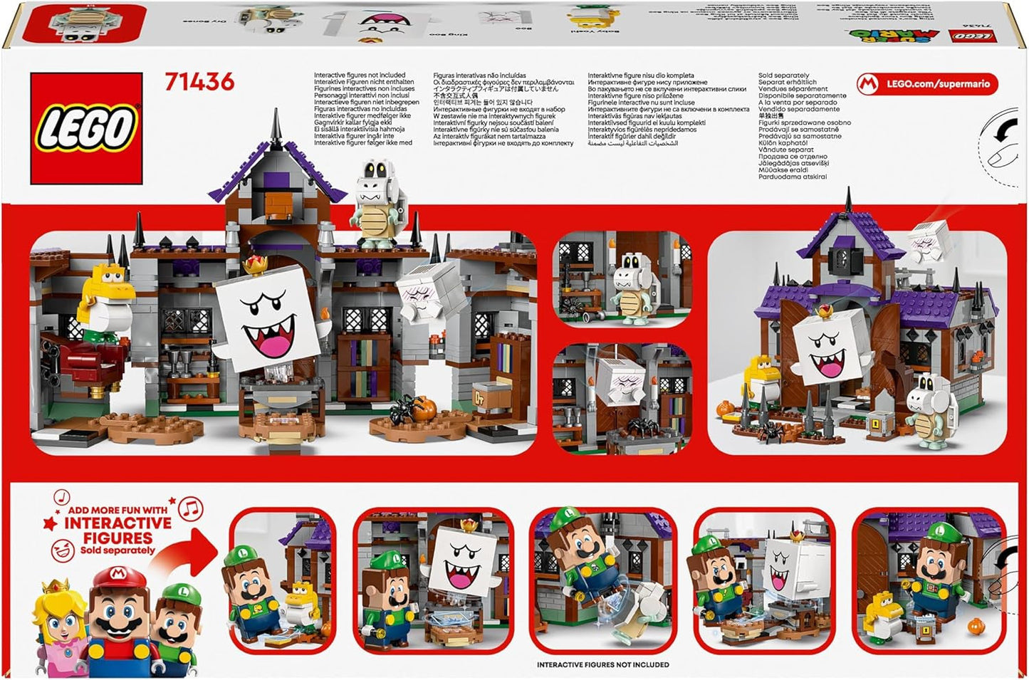 LEGO Super Mario King Buu Huu's spookhuis Spookhuis voor kinderen Nintendo verzamelset met baby Yoshi-cadeau voor jongens, meisjes en gamers vanaf 8 jaar 71436 Bouwsets Besuche in LEGO-Store