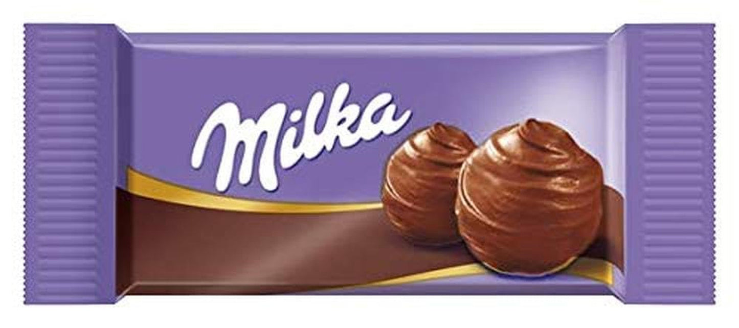 Milka Naps Mix 1 X 1.702 Kg, Mini-Schokoladentäfelchen Aus Alpenmilch, Erdbeer, Haselnuss en Crème Au Cacao Naty Shop
