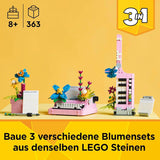 LEGO Creator 3In1 Typemachine met bloemen - speelgoed om te bouwen tot Keytar-model of tot bloempot met notitieboekje en pen - bouwset - cadeau voor meisjes en jongens vanaf 8 jaar 31169 Bouwsets Besuche den LEGO-Store