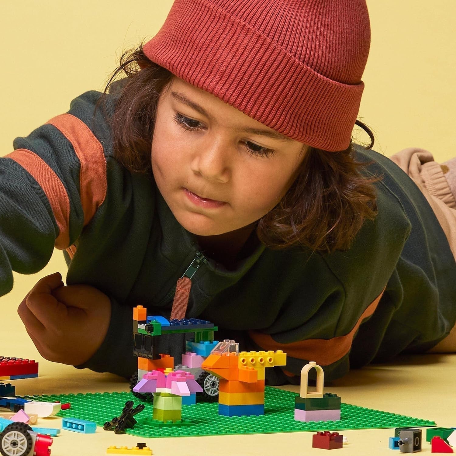 LEGO 11023 Groene klassieke bouwplaat, vierkante bodemplaat met 32X32 uitsparingen als basis voor gebouwen en andere LEGO sets Bouwsets Besuche den LEGO-Store