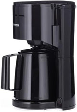 SEVERIN Filterkoffiezetapparaat met thermische karaf, koffiezetapparaat voor maximaal 8 kopjes, aantrekkelijk filterapparaat met geïsoleerde karaf, zwart, 1 liter, KA 9306