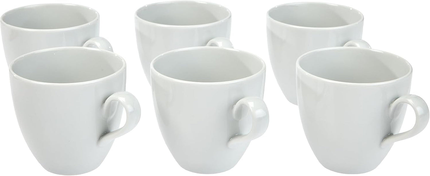 Alessi SG53/87 'Mami' Kaffee-Obertasse 6 Stück aus wit Porzellan 8,0 cm Durchmesser