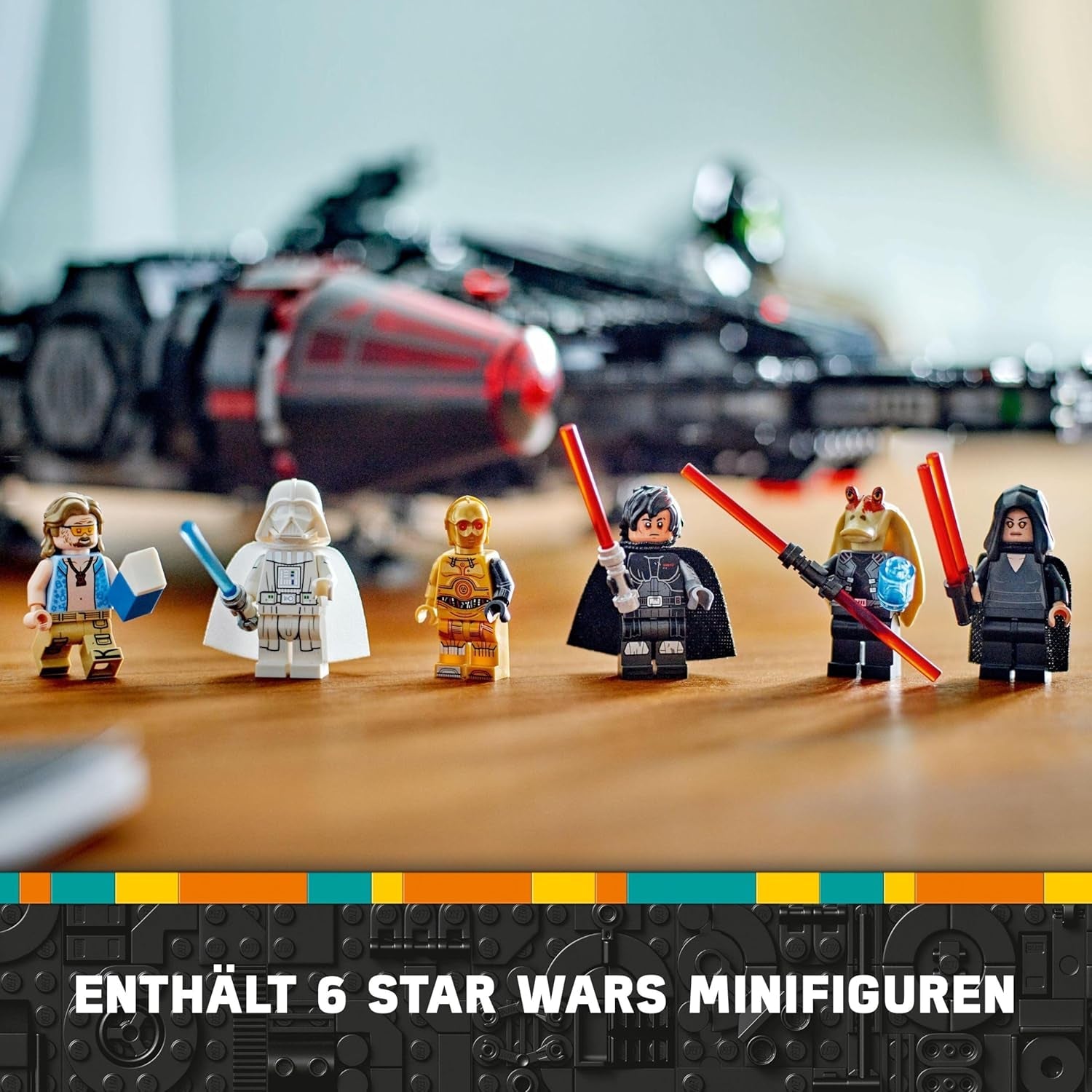 LEGO Star Wars Dark Millennium Falcon, ruimteschipset, bouwspeelgoed voor kinderen, verjaardagscadeau voor jongens, meisjes en fans, avonturenspeelgoed 75389 Bouwsets Besuche in LEGO-Store