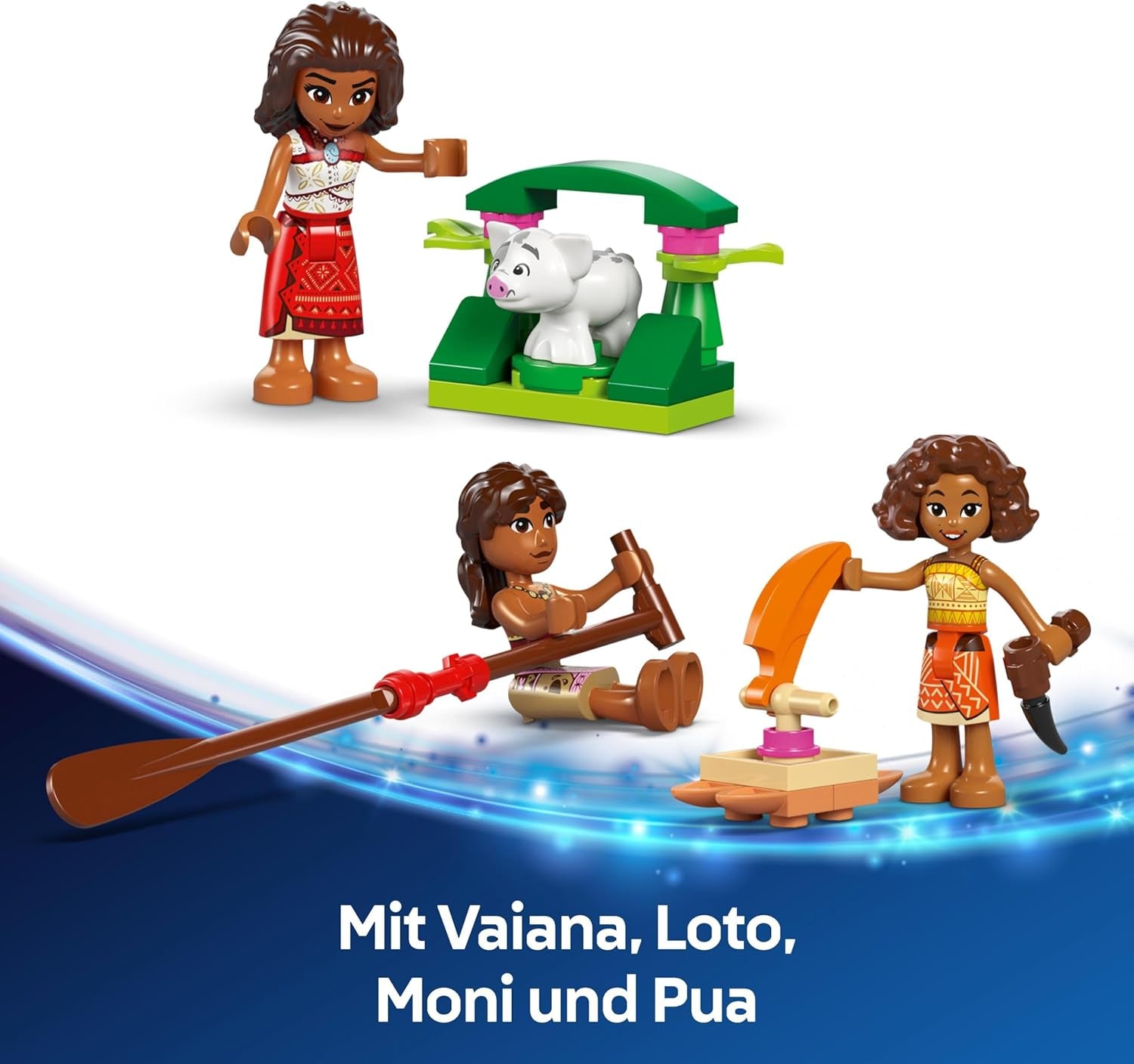 LEGO Ç€ Disney Moana 2: Moana's avonturenvlot - Speelgoedboot met zeilen, afneembaar dek, kampvuur en 3 minipoppetjes waaronder Loto en Moni - Cadeau voor meisjes vanaf 6 jaar en fans - 43270 Bouwsets Beuche in LEGO-Store