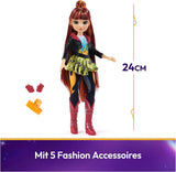 Unicorn Academy Valentina Doll - de originele pop uit de populaire Netflix-serie, is 24 cm hoog en heeft 5 accessoires voor fantasierijk rollenspel, voor kinderen vanaf 4 jaar