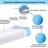 Ecosafeter Memory Foam Kussen Neksteunkussen Ergonomisch nekkussen voor verschillende slaaphoudingen met afneembare hoes Cervicale orthopedische kussens Naty Shop