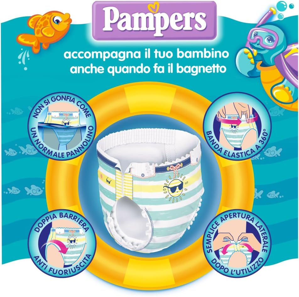 Pampers Il Costumi, 12 stuks, maat 3 (6-11 kg)