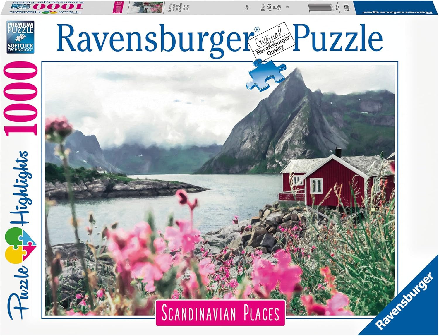 Ravensburger Puzzel Scandinavische plaatsen 16740 - Reine, Lofoten, Noorwegen - Legpuzzel van 1000 stukjes voor volwassenen en kinderen vanaf 14 jaar Puzzel Naty Shop