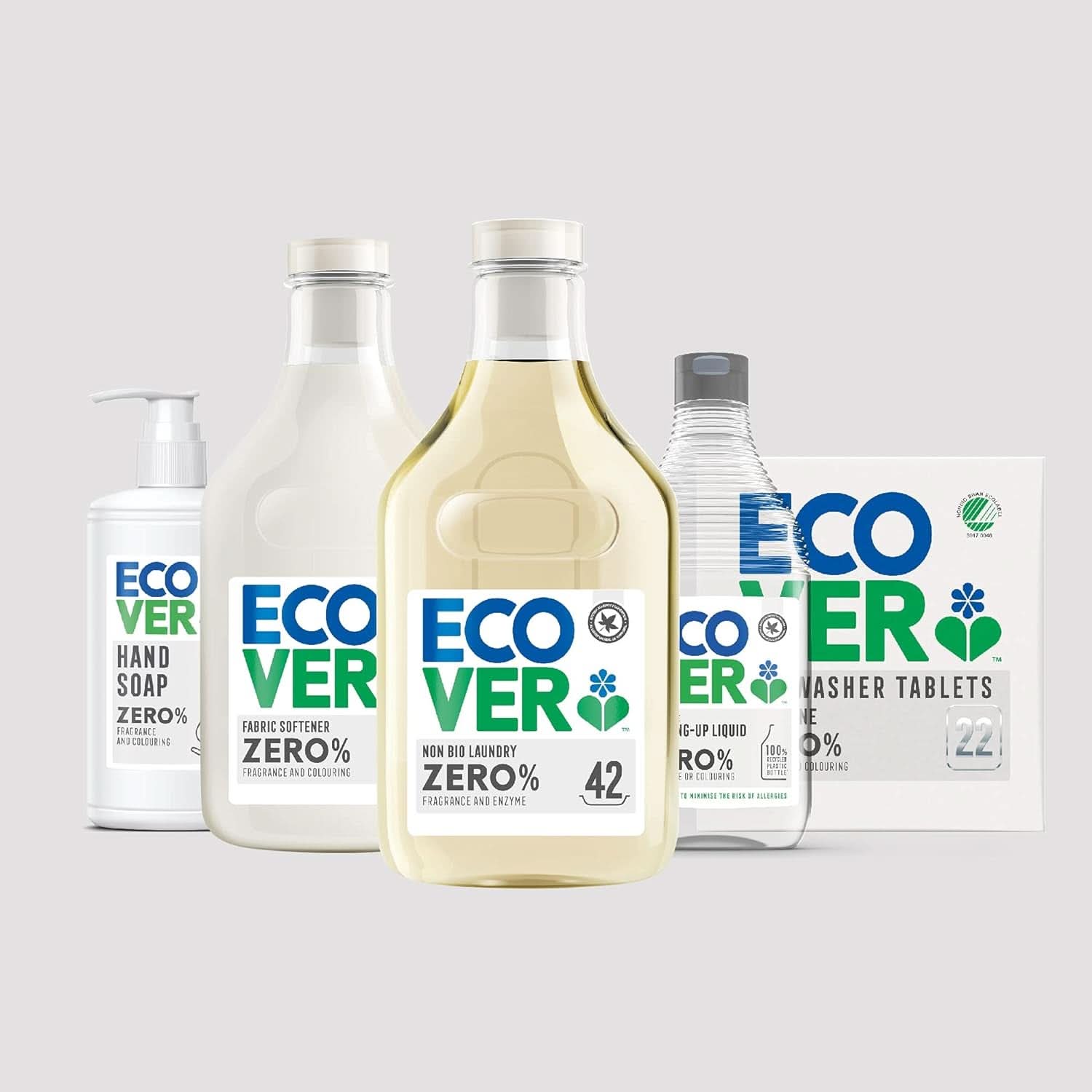 Ecover ZERO All-In-One, vaatwascapsules (25 Tabs/500 gram) Keukenwasmiddelen Naty Shop