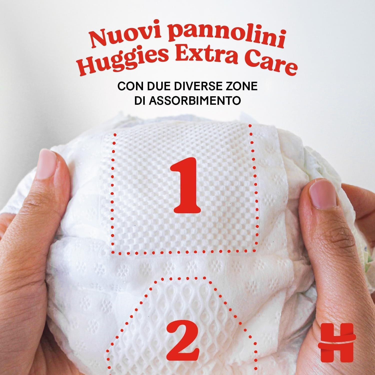 Huggies Extra Care luiers, maat 3 (6-10 kg), 2 pakken van 40 luiers