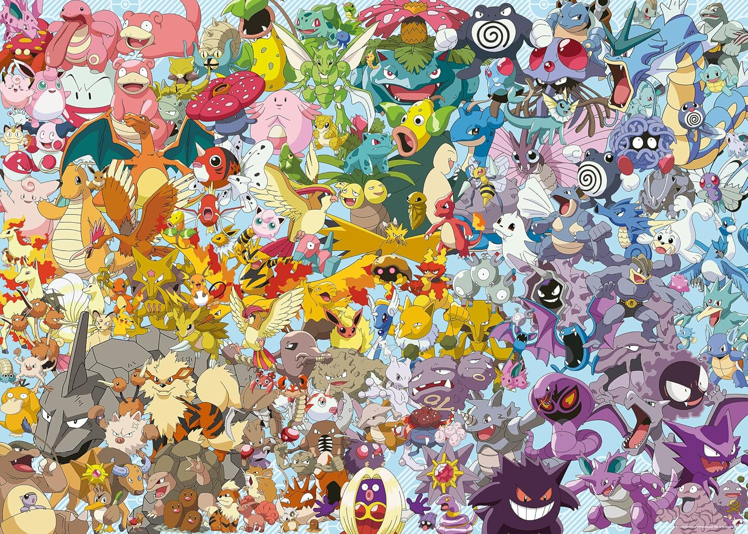 Ravensburger puzzel 1000 stukjes 12000460 Challenge Pokémon - Alle 150 Pokémon van de eerste generatie als uitdagende puzzel voor volwassenen en kinderen vanaf 14 jaar Puzzel Naty Shop Nieuw ontwerp