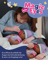 BABY Born Eva - babypop 43 cm - 10 functies inclusief accessoires en matras - Werkt volledig zonder batterijen - Geschikt voor kinderen vanaf 3 jaar