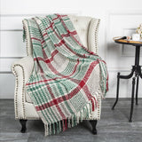 G Lake Oranje Plaid Deken Gooi Acryl Zacht Omkeerbaar Gekleurde Sprei Met Franjes Cadeau Voor Kerstdecoraties 127 Cm B X 170,2 Cm L-Pompoen Oranje Bedden En Dekens G Lake Kerst Kleur 50" B X 67" L