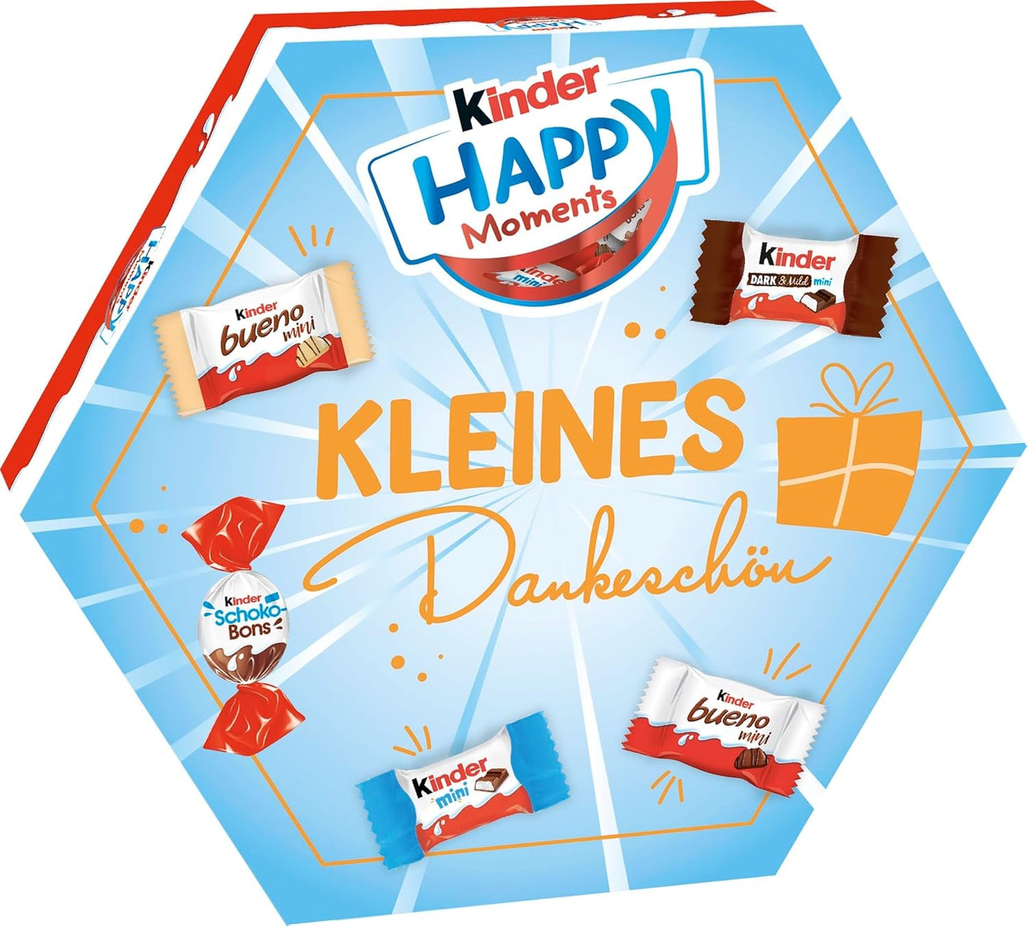 kinder Happy Moments Mini Mix - Valentijnsdagcadeau voor hem en haar - Om te socialiseren en te delen met vrienden en familie - 161g
