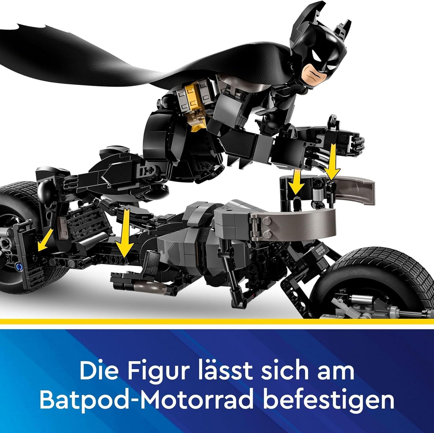 LEGO DC Batman: Batman bouwstenen met Batpod, superheldenfilmspeelgoed, avonturenspeelset voor kinderen, cadeau voor jongens en meisjes 76273 Bouwsets Besuche in LEGO-Store