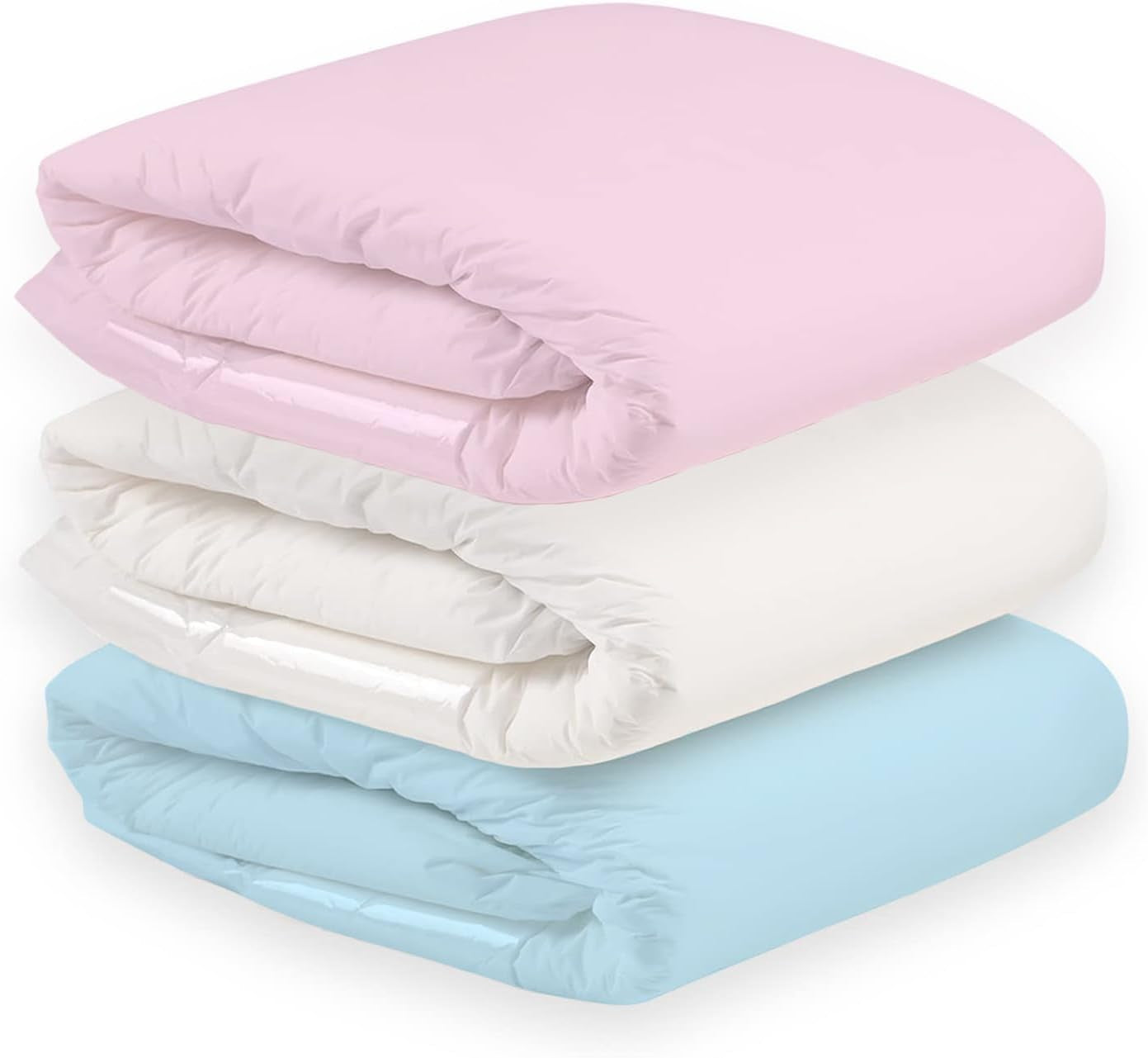 CutiePlusU luiers voor volwassenen, droog oppervlak, maximaal absorptievermogen 's nachts, wegwerpincontinentieluier - blauw, roze, wit, 3 stuks (medium 71-96cm)