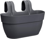 elho Vibia Campana Easy Hanger M 36 - Pot voor balkon en buiten - Ø 36,0 x H 26,5 cm - Zwart/Antraciet