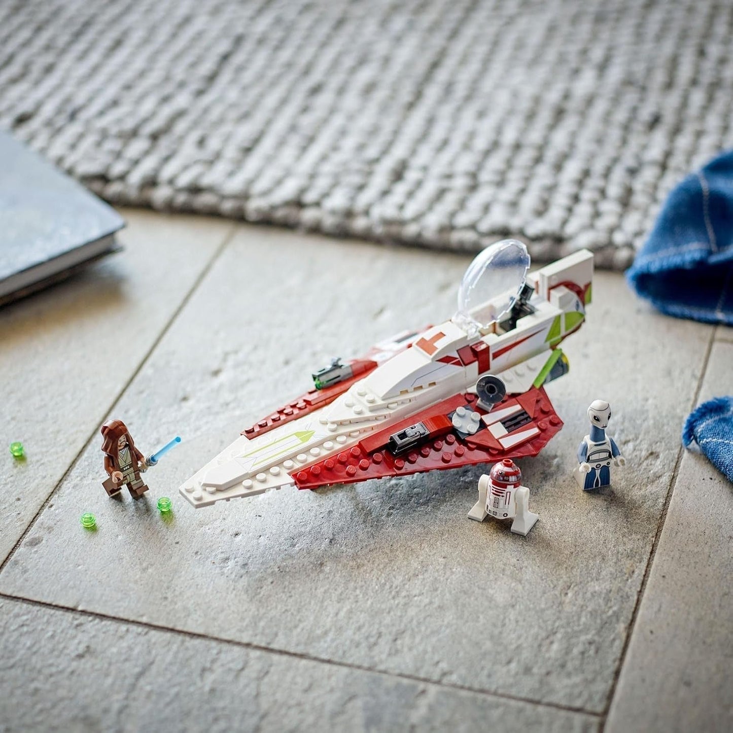 LEGO Star Wars Jedi Starfighter Obi-Wan Kenobi, bouwbaar speelgoed met Taun We, Droid-figuur en lichtzwaard, Attack of the Clones Set 75333 Bouwsets Besuche in LEGO-Store