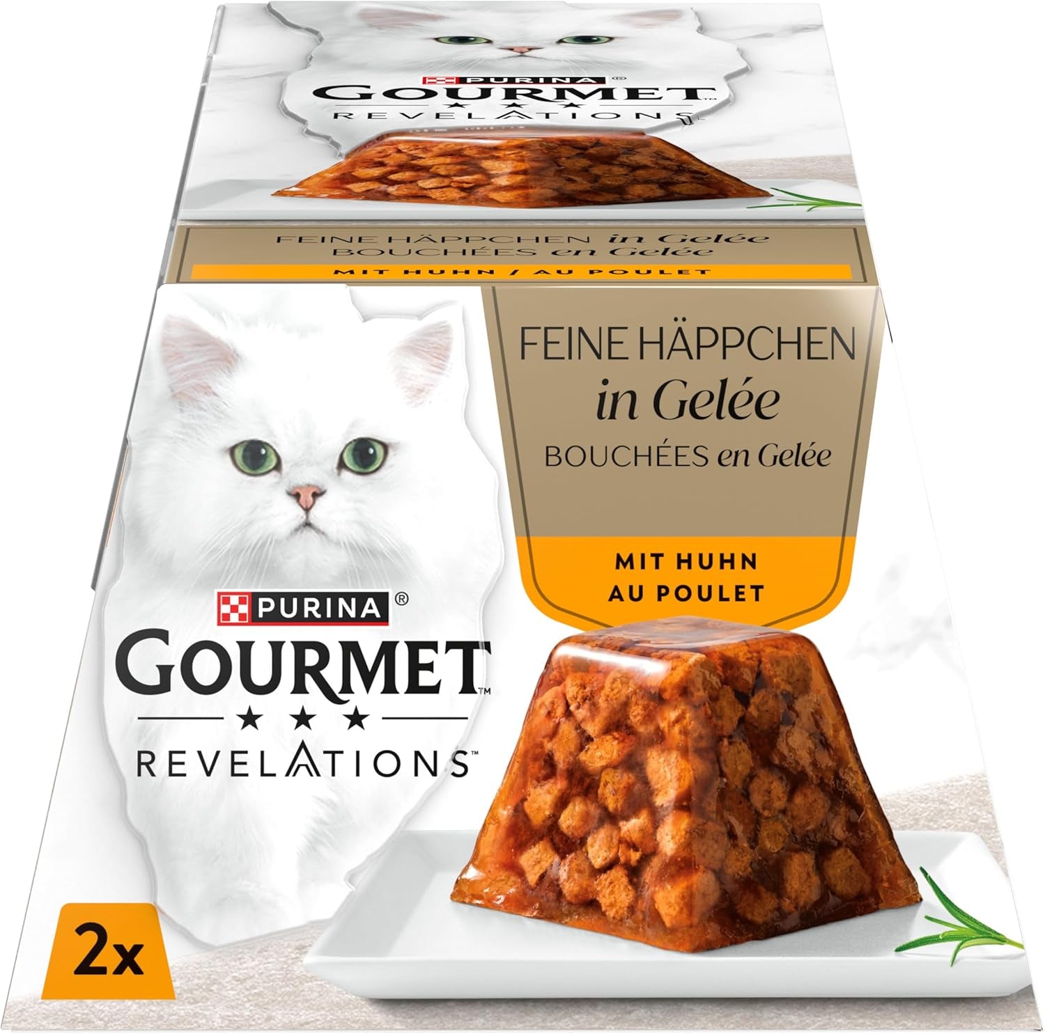 Revelations, Katzenfutter nass in Gelée, met Huhn, 24er-pakket (24 x 57 g)