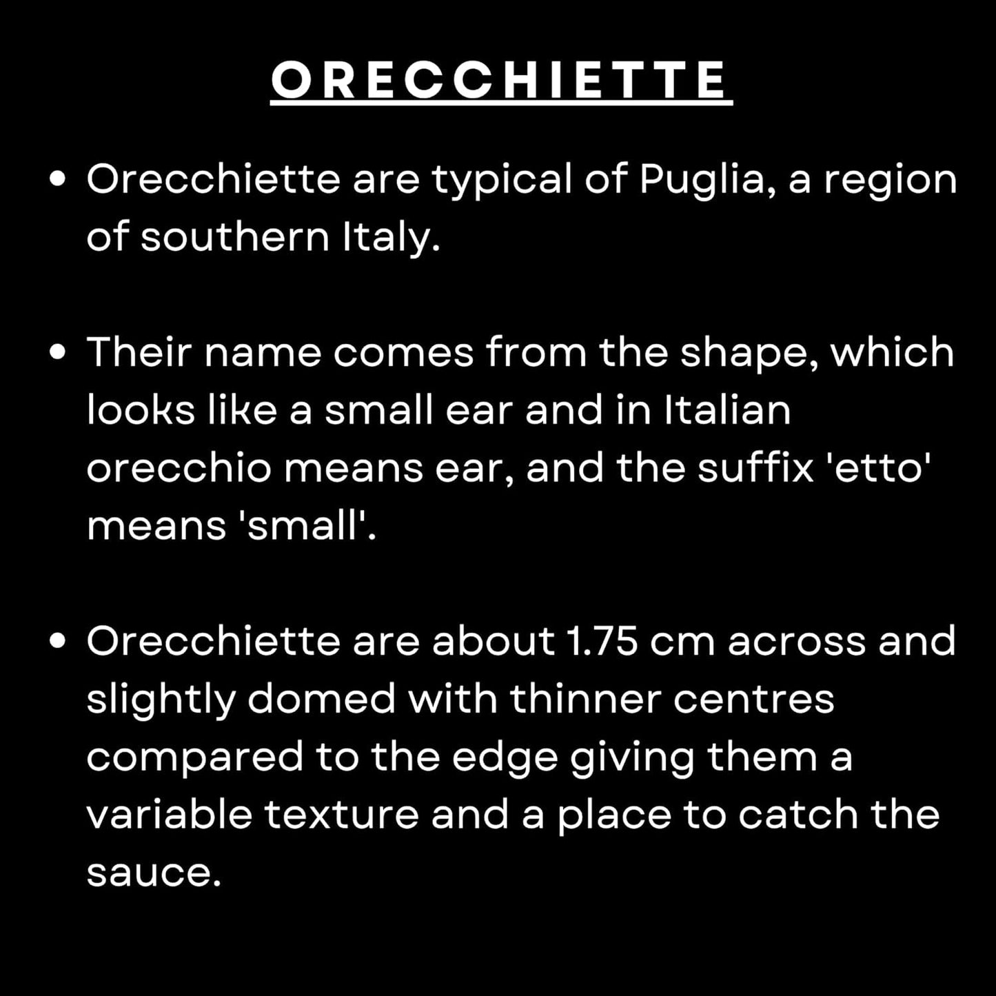 Orecchiette-pasta, 500 g